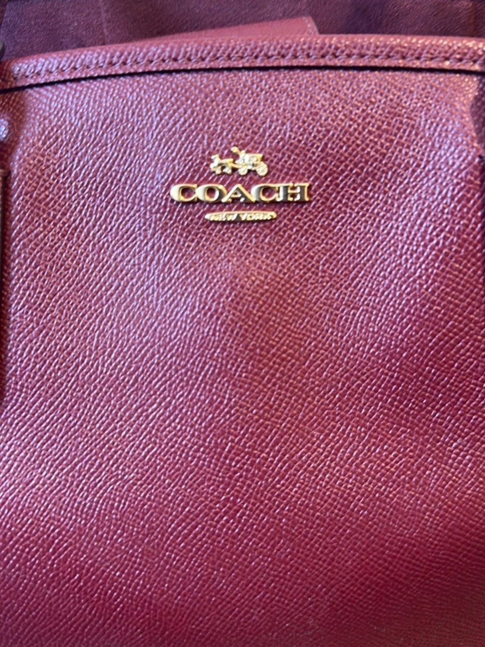 COACH Small Margot Carryall Crossgrain Leather Satchel - Picture 3 of 5